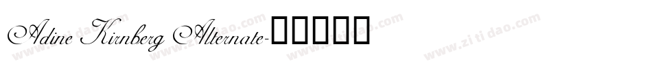 Adine Kirnberg Alternate字体转换